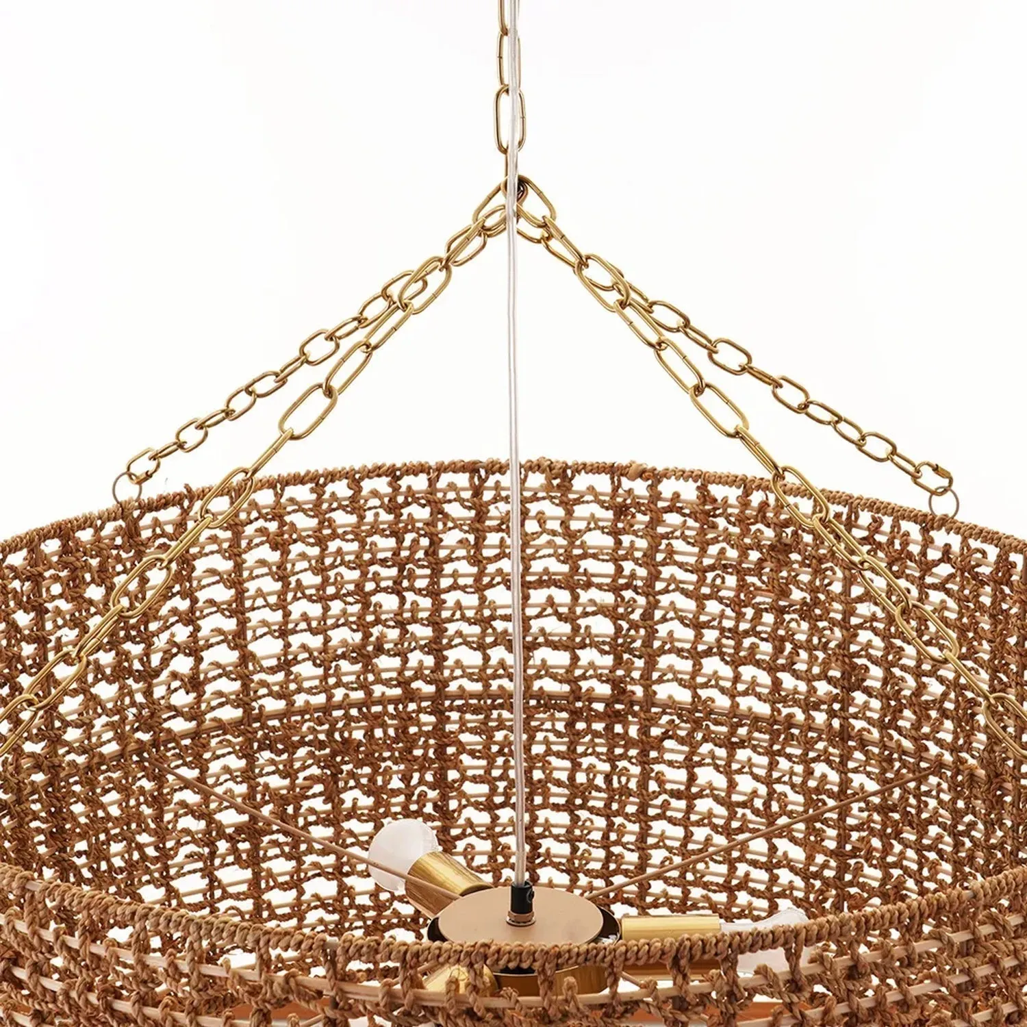 Navarre Pendant Light 3Lt in Rattan