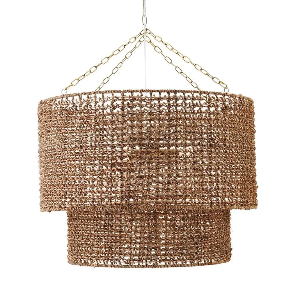 Navarre Pendant Light 3Lt in Rattan