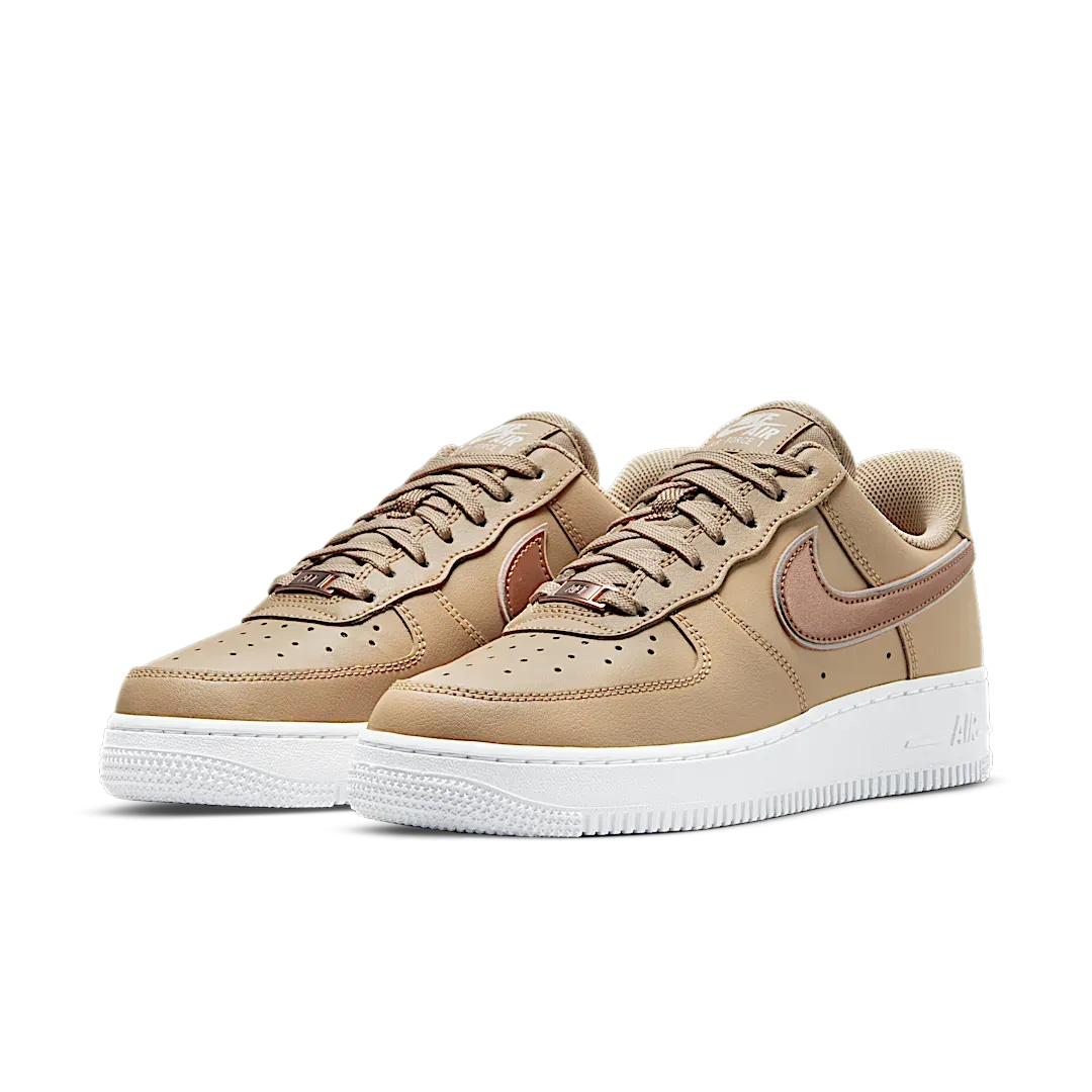 Nike Air Force 1 '07 Tan Metallic Rose Gold
