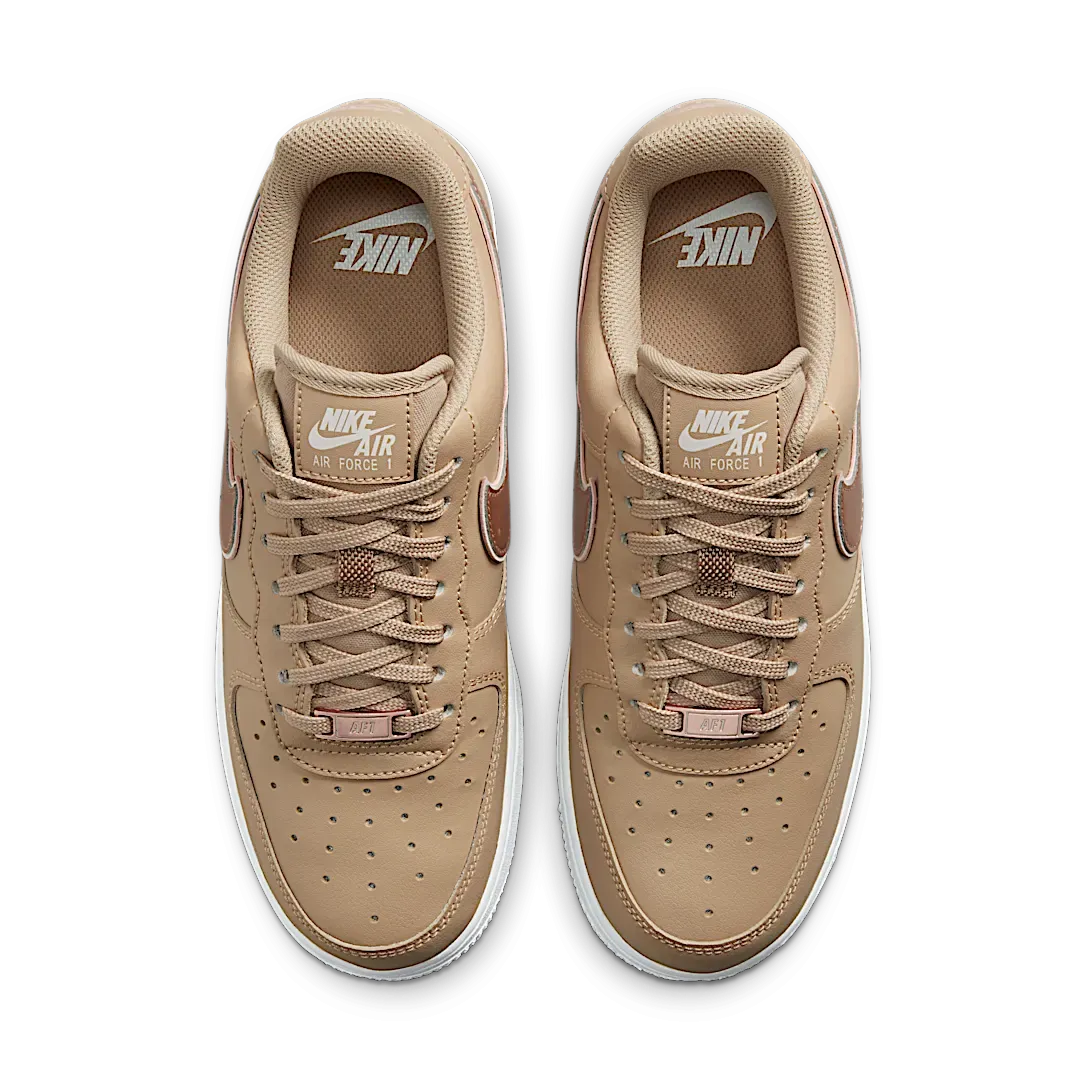Nike Air Force 1 '07 Tan Metallic Rose Gold