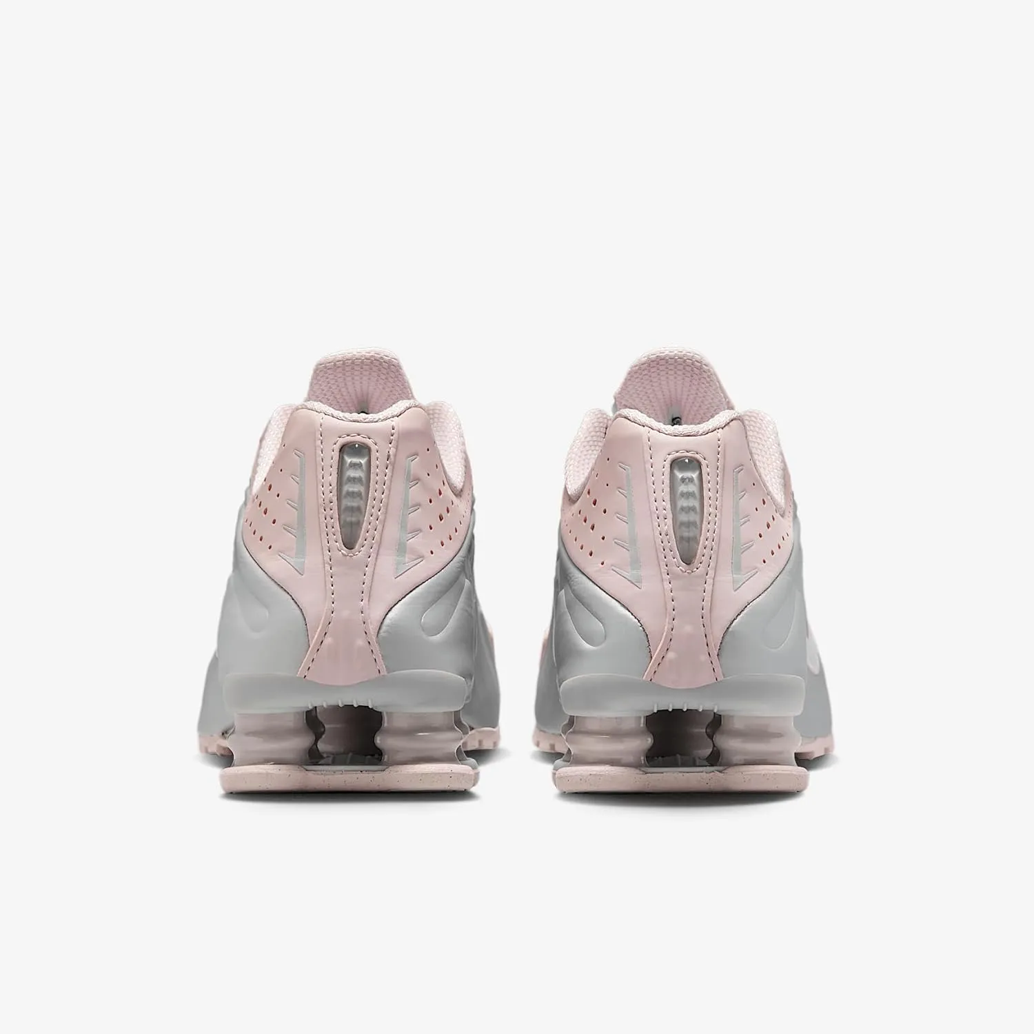 Nike Shox R4 Shoes (AR3565-600, Barely Rose/Metallic Platinum)