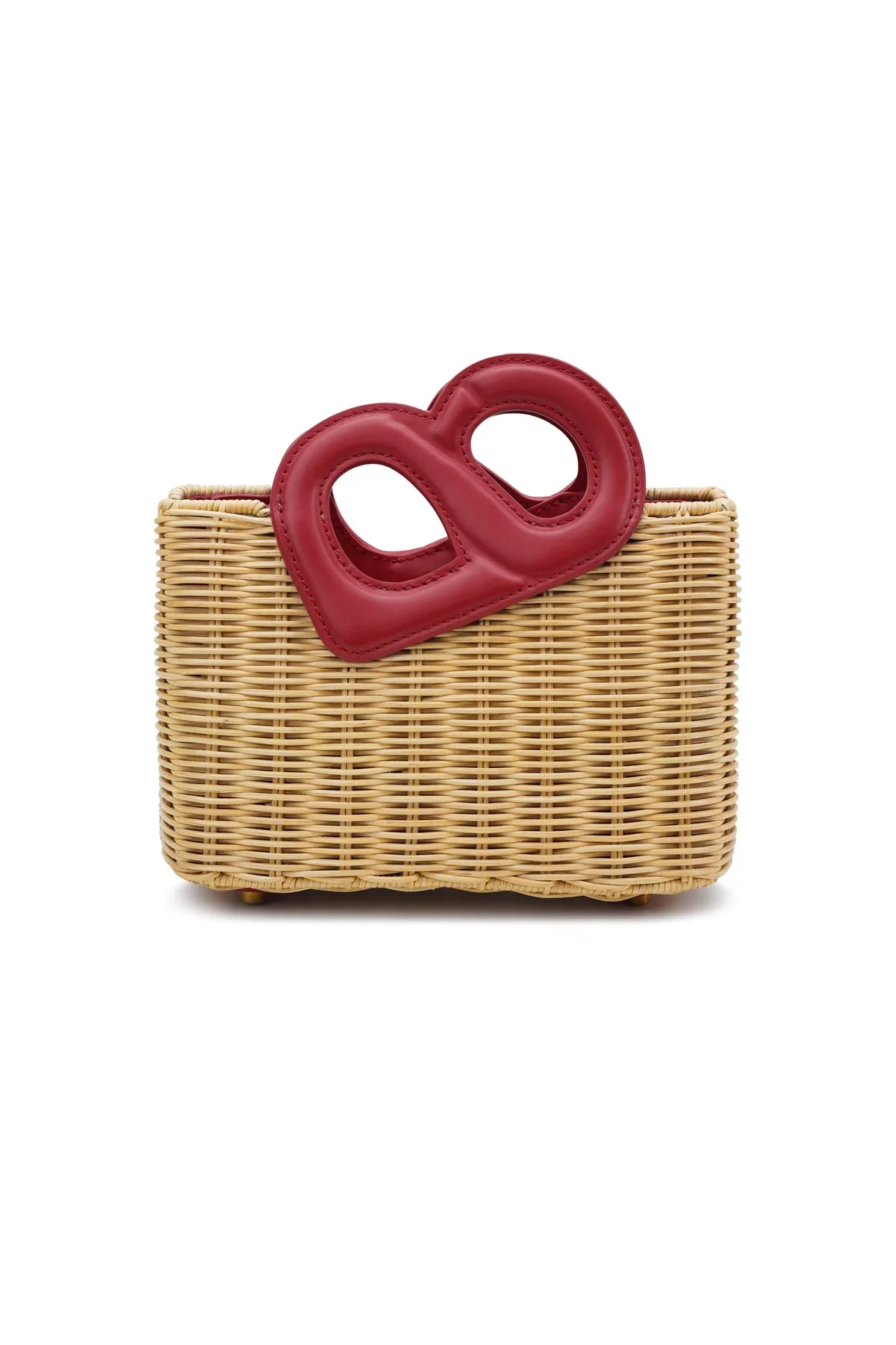 Nina Rattan Bag - Viva Magenta