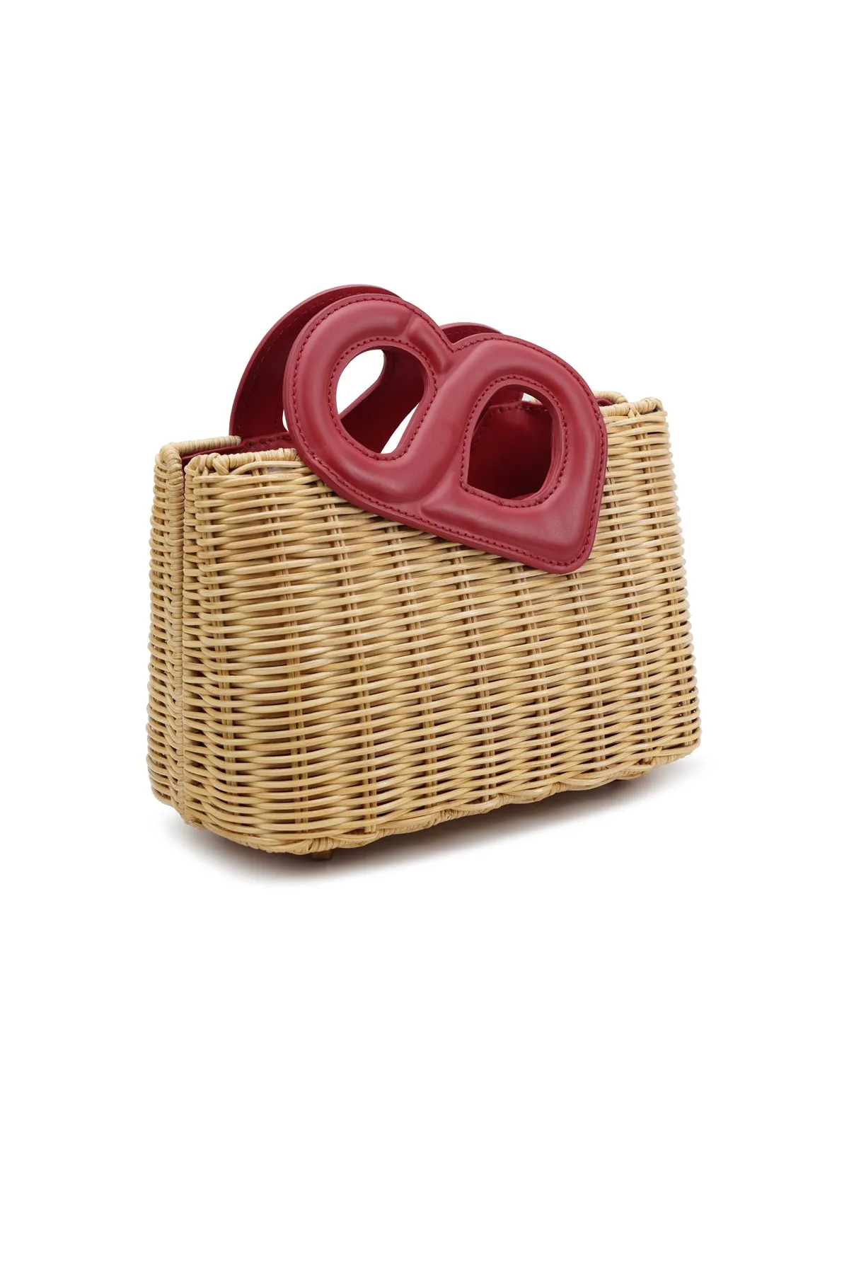 Nina Rattan Bag - Viva Magenta