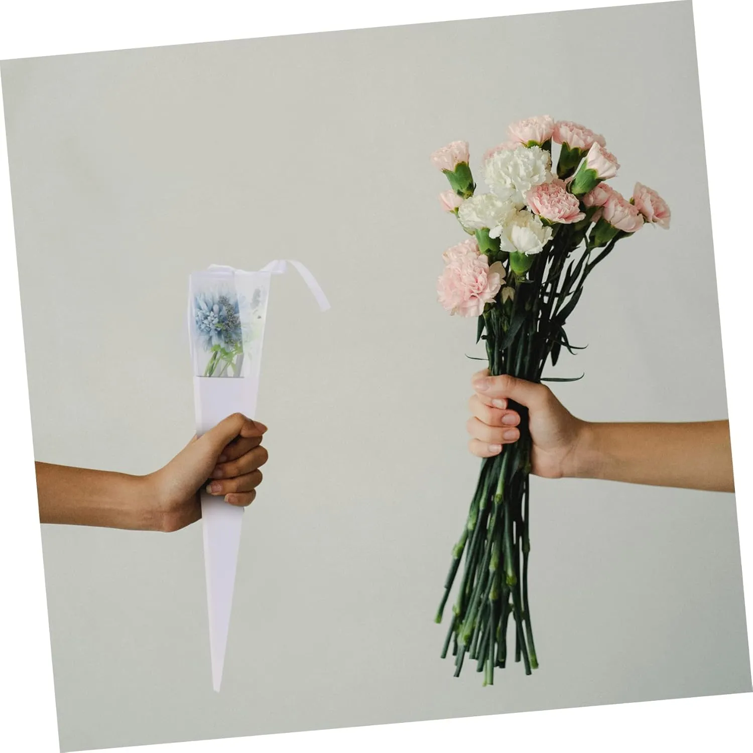 NOLITOY 2sets Elegant Single Bag for Single Rose Sturdy Floral Packaging Bag for Present Giving 5pcs*2