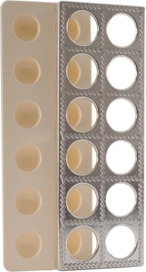 Norpro Ravioli Maker With Press 12 Inches, Metallic