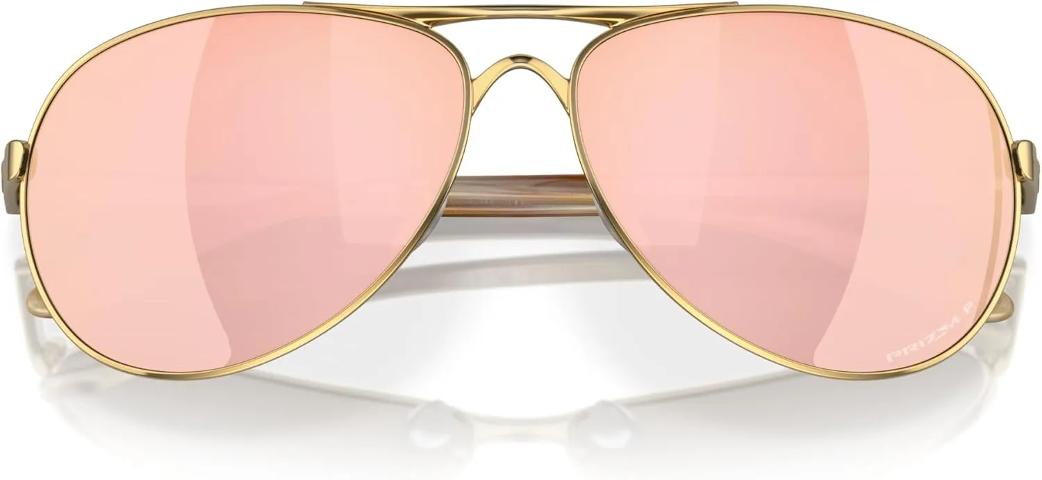 Oakley Women's Oo4079 Feedback Aviator Sunglasses