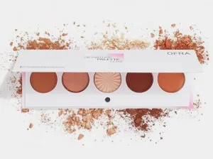 OFRA Signature Palette - Luxe | Eyeshadow Palette in Metals and Mochas | 5 Metallic and Matte Eyeshadows with Rich Pigments and Blendable Shades | Travel-Friendly Eye Makeup Palette with Mirror
