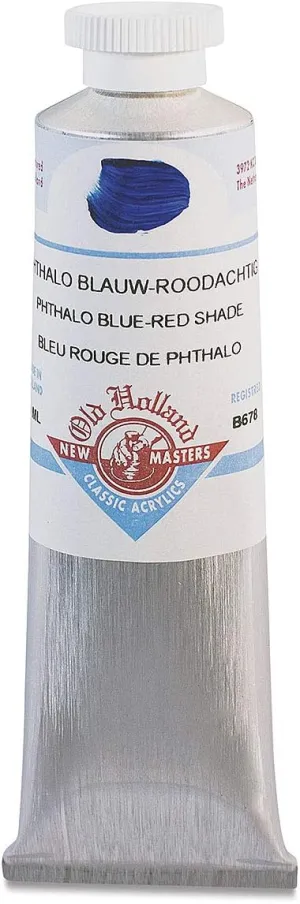 Old Holland New Masters Classic Acrylic 60 ml Tube - Phthalo Blue (Red Shade)