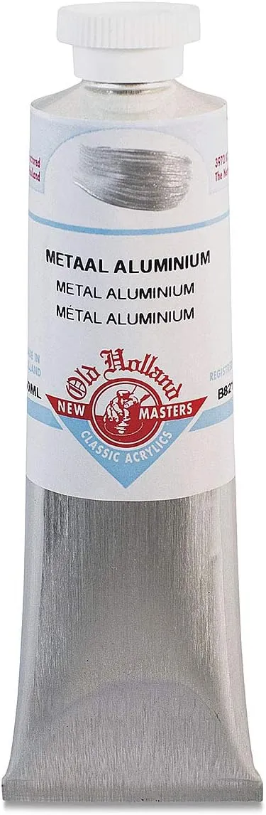 Old Holland : New Masters Classic Acrylics : Metal Aluminium 60ml tube