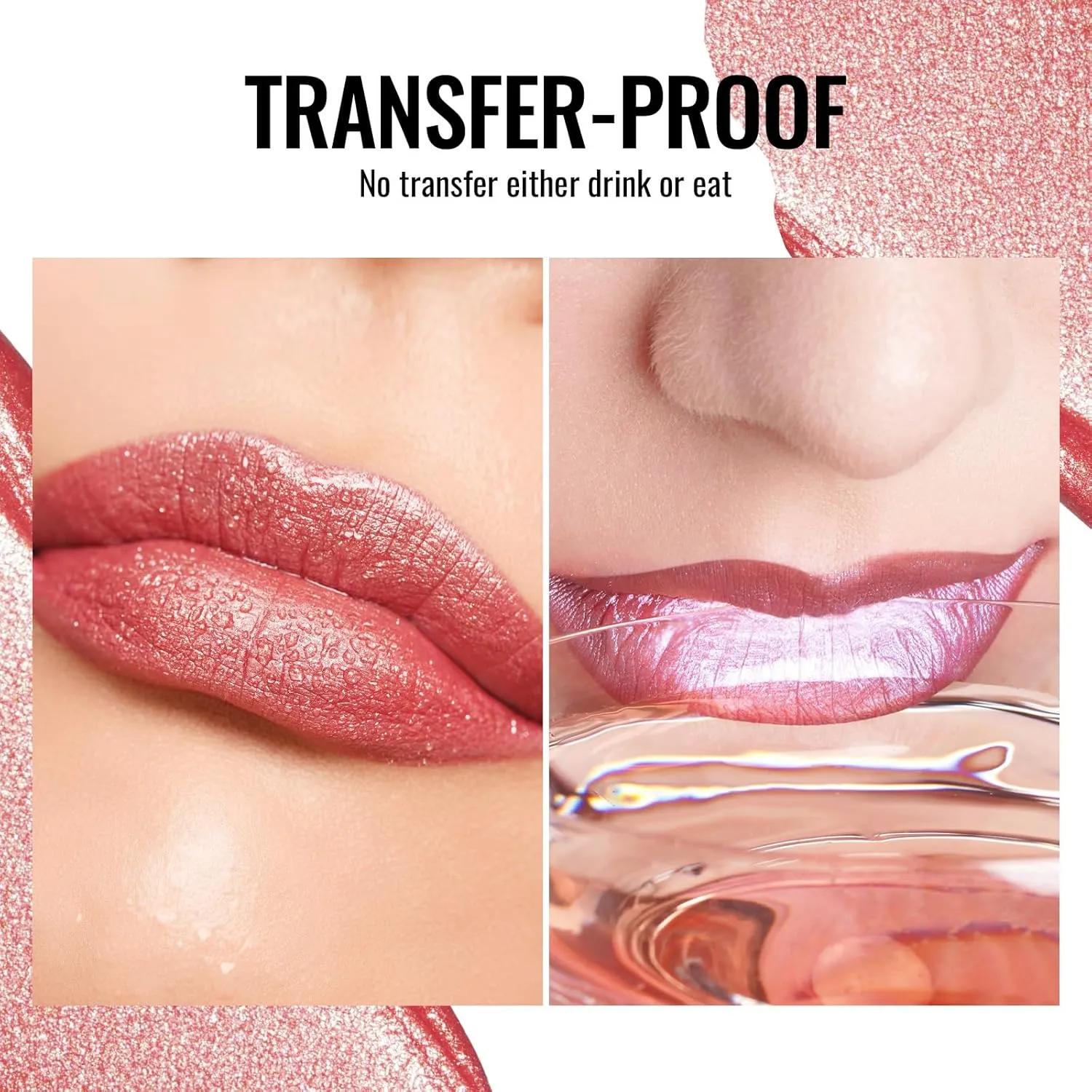 Oulac Metallic Shine Liquid Lipstick Set for Women, Dual Use for Lips & Eyeshadow, Long Lasting Lip Gloss, Metallic Matte High Impact Lip Color No Transfer Vegan Formula, 4.5ml, MD03 05 06