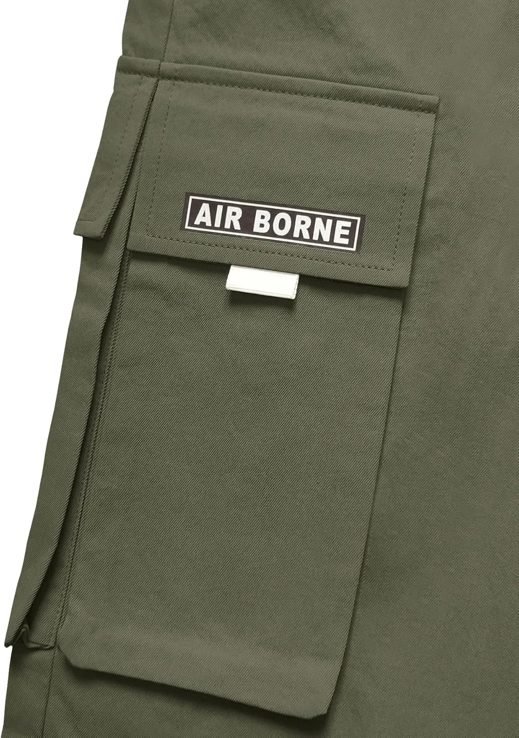 OYOANGLE Men's Casual Drawstring Elastic Waist Flap Pocket Letter Graphic Street Jogger Cargo Pants