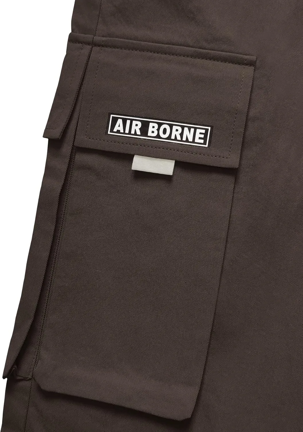 OYOANGLE Men's Casual Drawstring Elastic Waist Flap Pocket Letter Graphic Street Jogger Cargo Pants