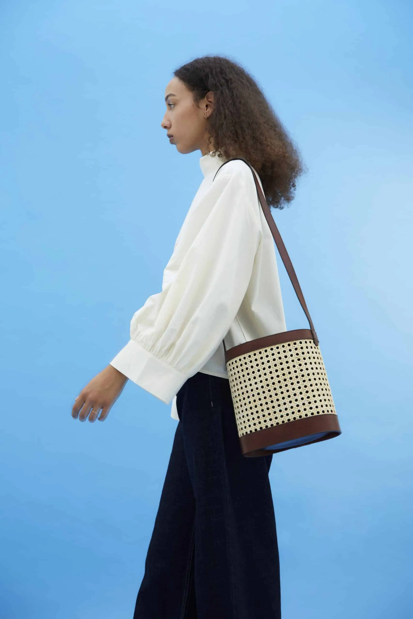 Pablo basket velvet blue