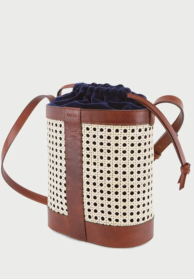 Pablo basket velvet blue