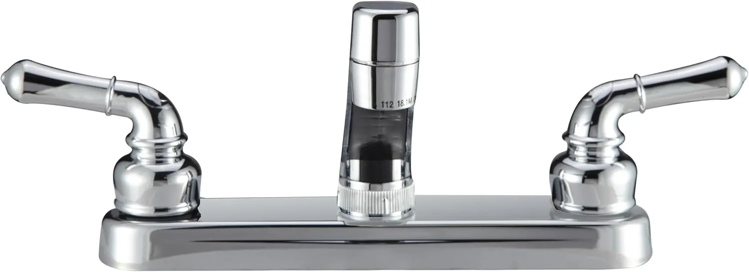 Pacific Bay PB-K14CP Kitchen Sink Faucet with Classic Levers - Metallic Plating Over ABS Plastic (Polished Chrome)