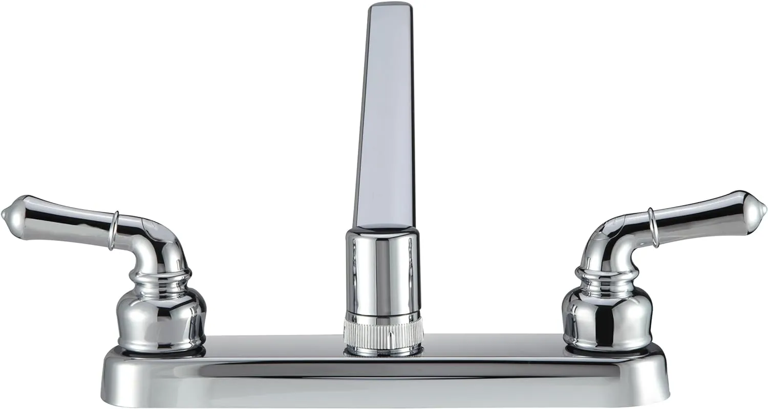 Pacific Bay PB-K14CP Kitchen Sink Faucet with Classic Levers - Metallic Plating Over ABS Plastic (Polished Chrome)