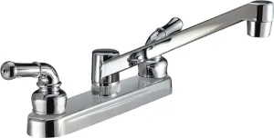 Pacific Bay PB-K14CP Kitchen Sink Faucet with Classic Levers - Metallic Plating Over ABS Plastic (Polished Chrome)