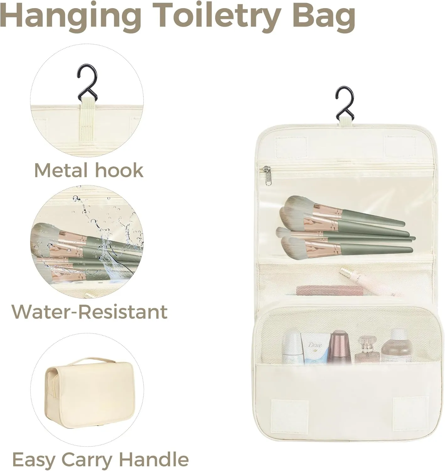 Packing Cubes for Travel, Suitcase Essentials Organizer Bags Set for Luggage, Road Trip Travel Accessories in 4 Sizes (Extra Large, Large, Medium, Small),Suitable for 28-inch suitcase Cream.