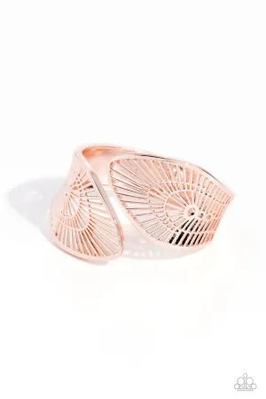 Palatial Palms Rose Gold Bracelet Paparazzi