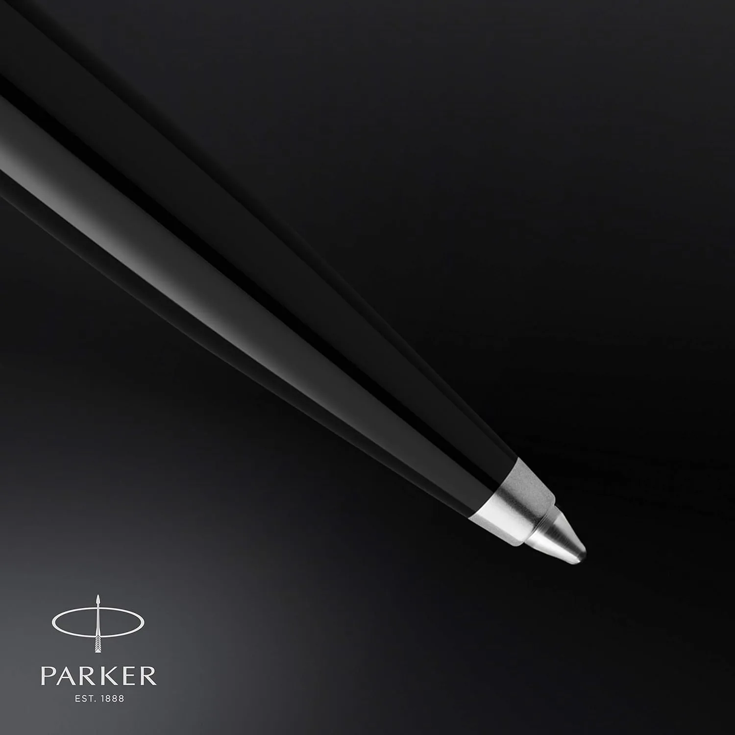 Parker 51 Ballpoint Pen Black Barrel with Chrome Trim Medium Point with Black Ink Refill Gift Box