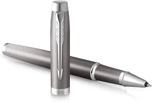Parker IM Writing Rituals Rollerball Pen Grey Finish with Gradient Chrome Trims Fine Point Black Ink Gift Box