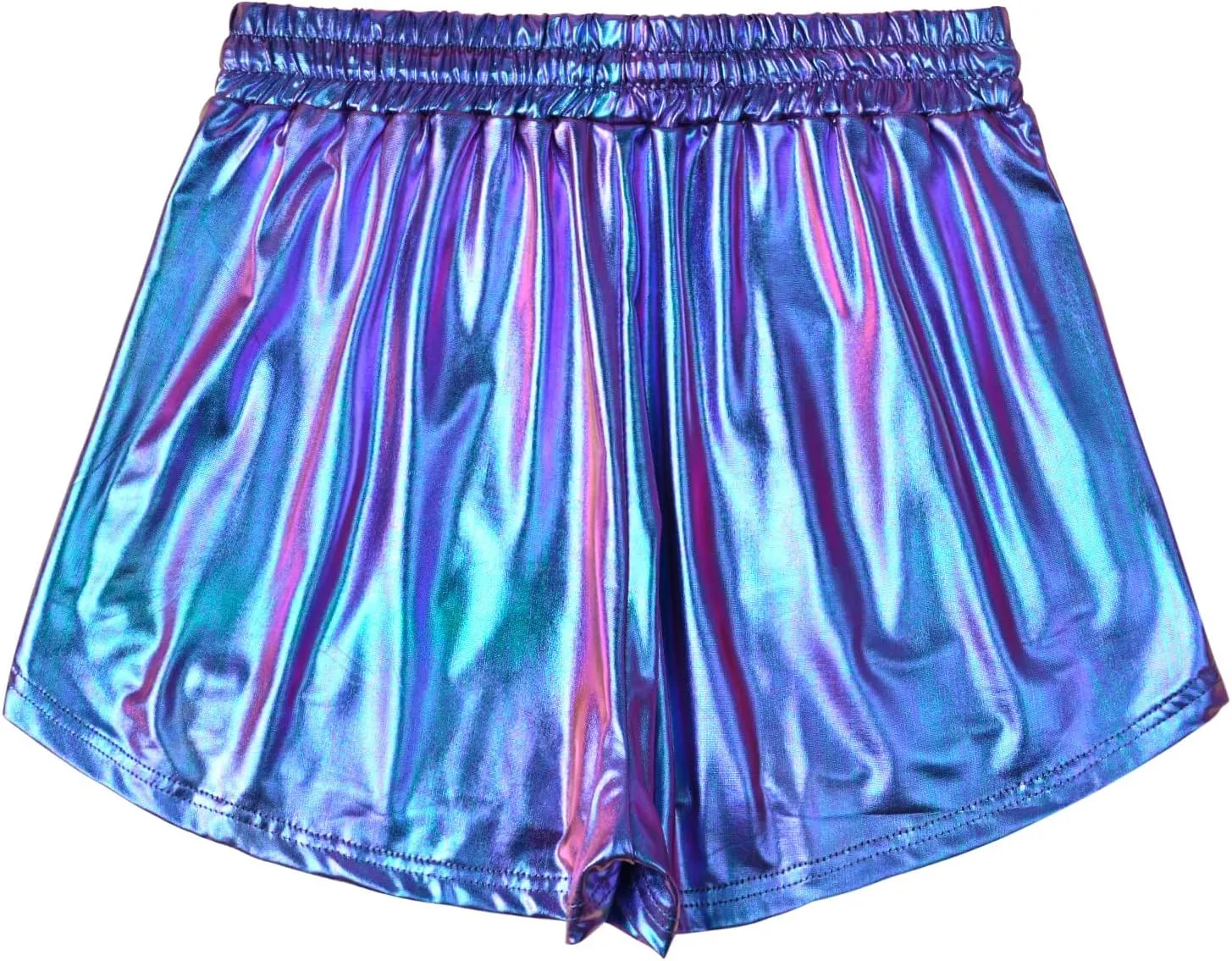Perfashion Women's Metallic Shorts Summer Sparkly Hot Outfit Shiny Short Pants