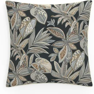 Pillow Perfect Throw Pillow Tropic Botanical, Floor - 25" x 25", Crestwood Rattan
