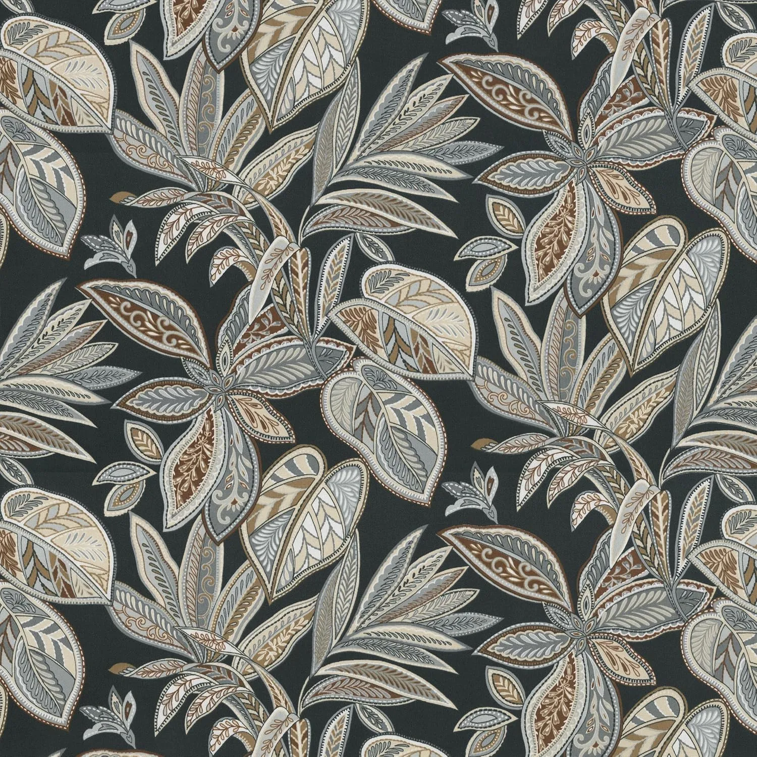 Pillow Perfect Throw Pillow Tropic Botanical, Floor - 25" x 25", Crestwood Rattan