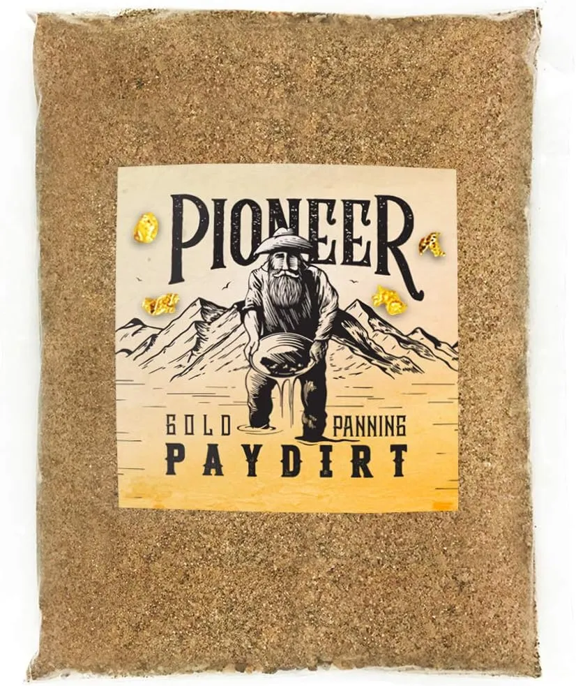 PIONEER GOLD Paydirt Panning Pay Dirt Bag - Gold Prospecting Concentrate Large