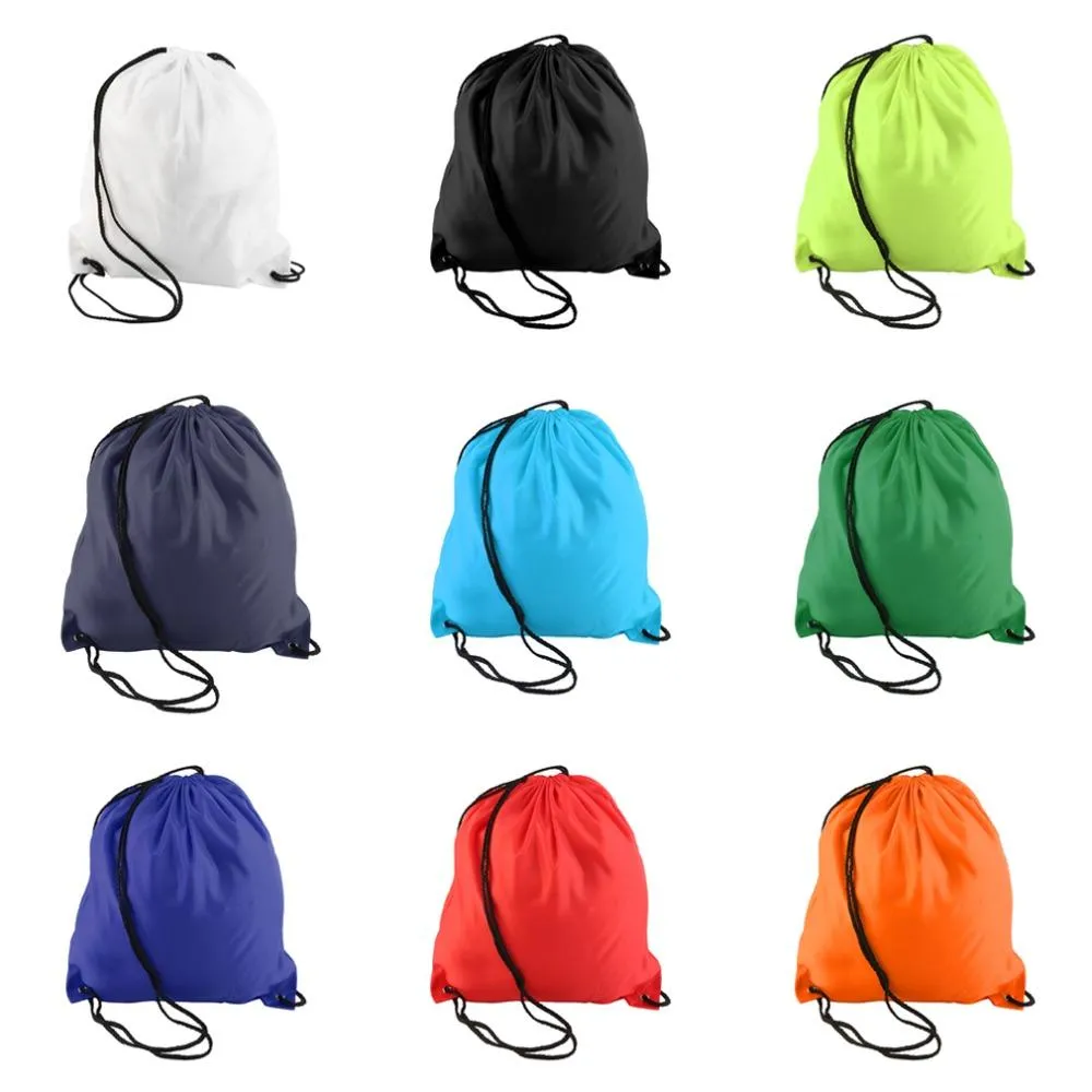 Plain Waterproof Drawstring Bag