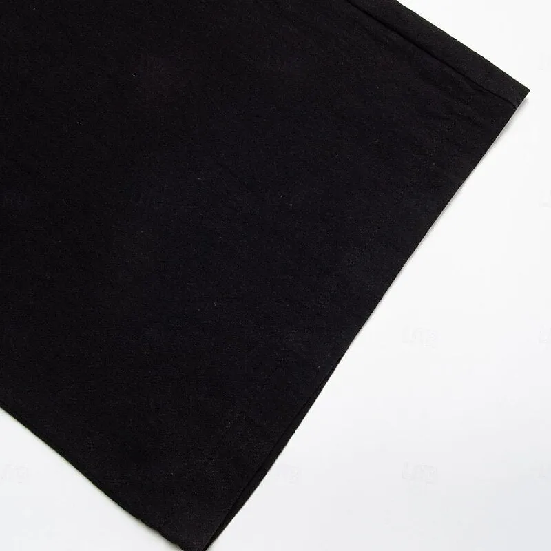 Pleated Drawstring Straight-Leg Beach Pants