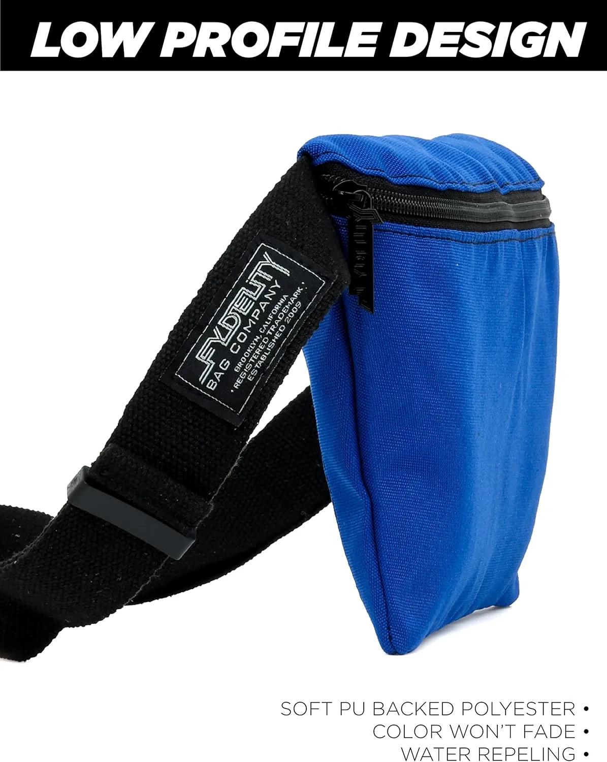 Plus Size Fanny Packs for Women – 80s/90s Large Bum Bag – Unisex Crossbody Waist Belt Bag for Travel, Festivals, Sports & Daily Use – Waist Belt Bag for Women | Blue
