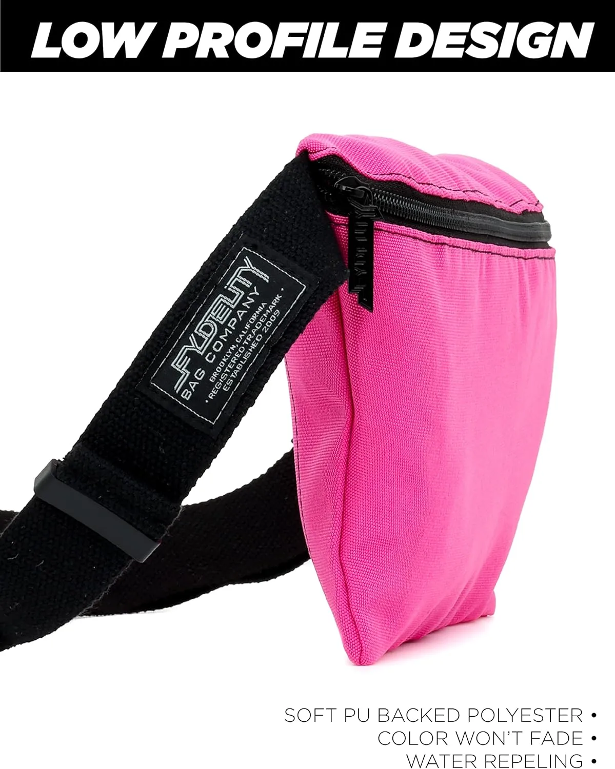 Plus Size Fanny Packs for Women – 80s/90s Large Bum Bag – Unisex Crossbody Waist Belt Bag for Travel, Festivals, Sports & Daily Use – Waist Belt Bag for Women | Daily Magenta