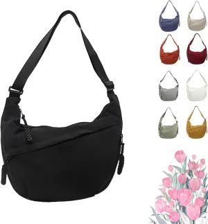 Preferable Crossbody Bag, Preferablen Cross Body Bag, Women's Fashion Plain Color Nylon Crossbody Bags, Anti-theft