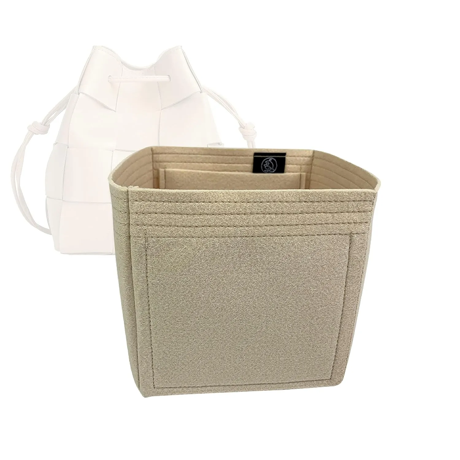 Premium Bag Organizer for Bottega Veneta Cassette Bucket (Handmade/20 Color Options) [Purse Organiser, Liner, Insert, Shaper]