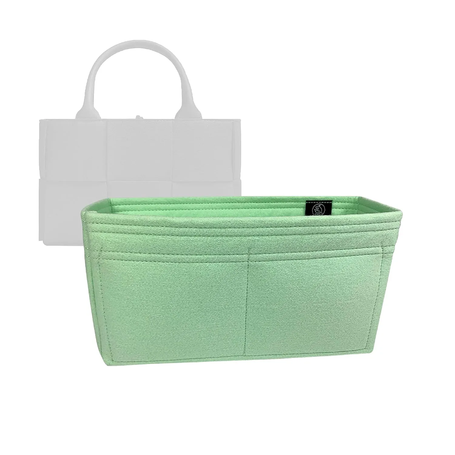Premium Bag Organizer for Bottega Veneta Mini Arco Tote Bag (Bag Length: 25cm/9.8″) (Handmade/20 Color Options) [Purse Organiser, Liner, Insert, Shaper]