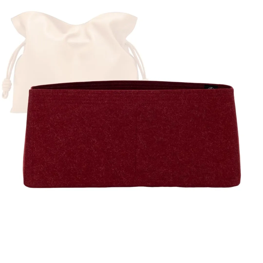 Premium Bag Organizer for Loewe Flamenco Clutch Large (Handmade/25 Color Options) [Purse Organiser, Liner, Insert, Shaper]