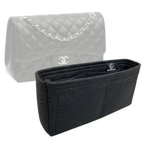 Premium Purse Organizer Insert For Chanel Classic Flap Mini Square, New Mini, Small, Medium, Jumbo, Maxi, with Top Handle (Handmade/20 Color Options) [Bag Organiser, Liner, Insert, Shaper]