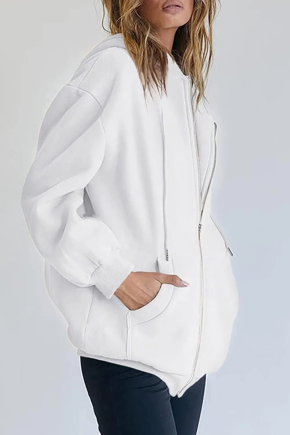 PRETTYGARDEN Women's Zip Up Y2K Hoodies Casual Long Sleeve Track Jackets with Pockets