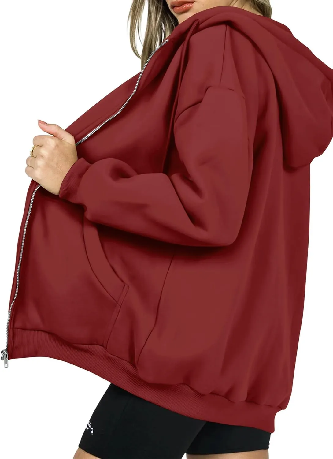 PRETTYGARDEN Women's Zip Up Y2K Hoodies Casual Long Sleeve Track Jackets with Pockets