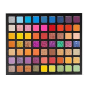 Profusion Utopia 63-Shade Eyeshadow Palette – Long-Lasting Matte, Shimmer, and Glitter Pressed Pigments for Bold Eyes