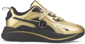 PUMA Womens Baby Phat X Rs-Curve Metallic Lace Up Sneakers Shoes Casual - Gold - Size 6.5 M