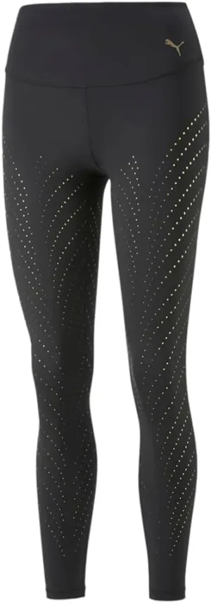 PUMA Womens Forever Luxe Ellavate Graphic High Waisted 78 Athletic Leggings Training Casual Moisture Wicking - Black - Size XS