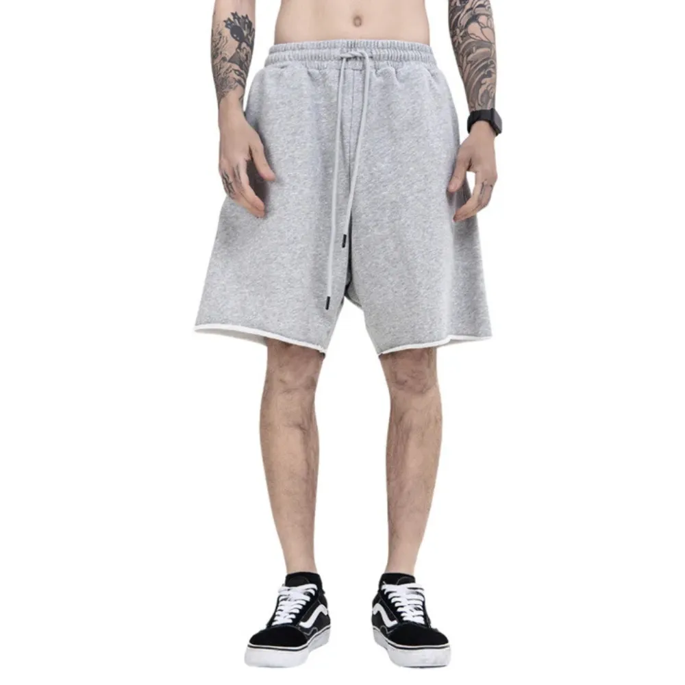 "Casual Solid Color Drawstring" Shorts