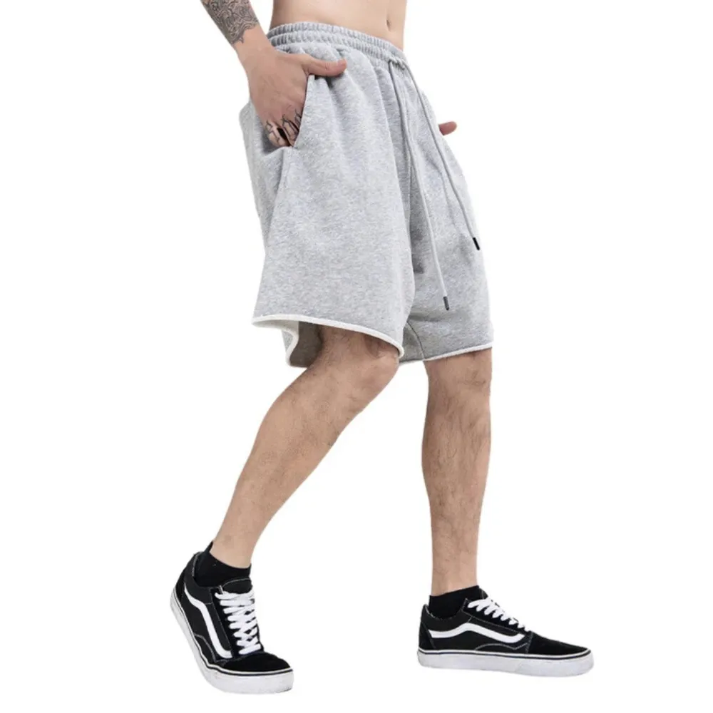 "Casual Solid Color Drawstring" Shorts