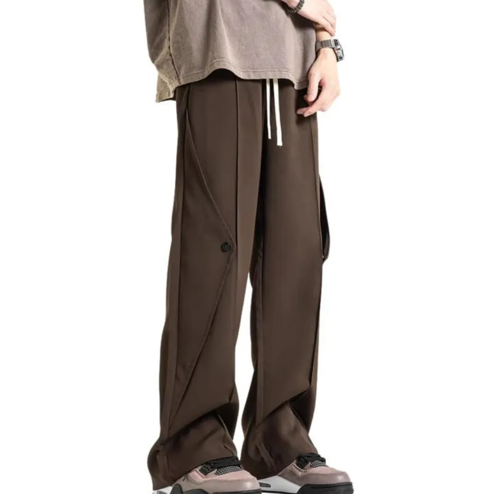 "Casual Solid Color Drawstring" Sweatpants