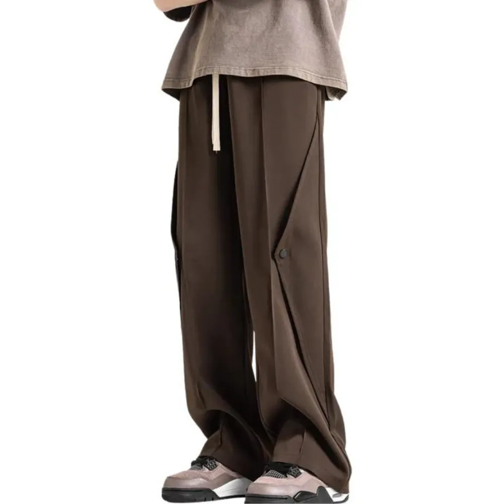 "Casual Solid Color Drawstring" Sweatpants