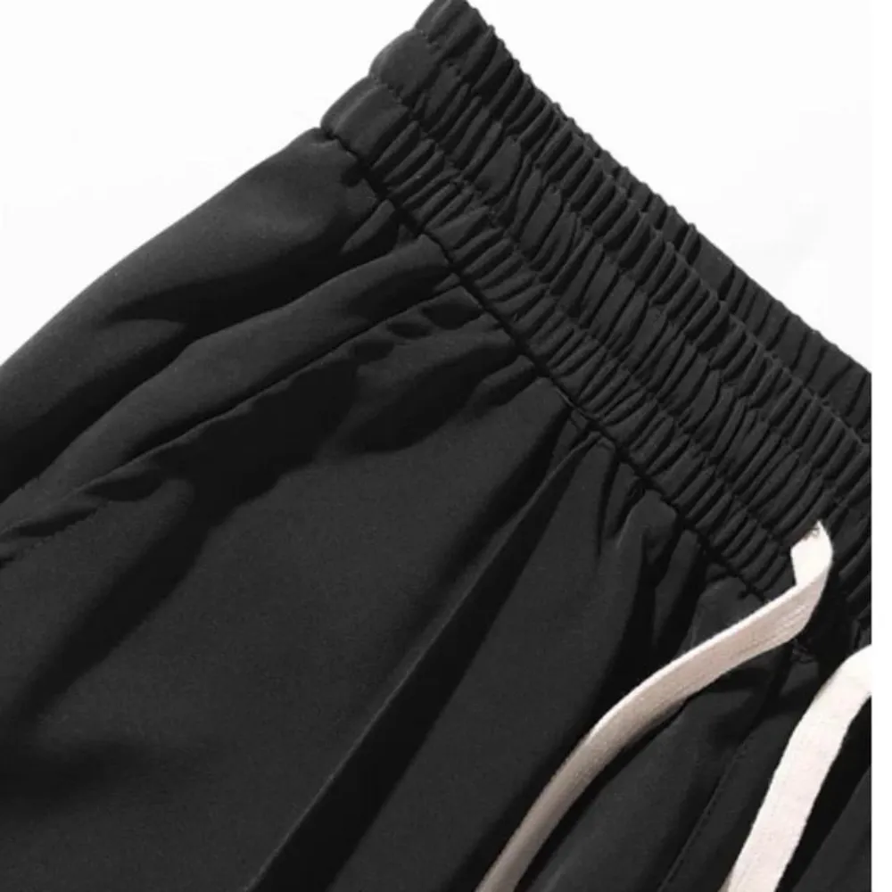 "Casual Solid Color Drawstring" Sweatpants