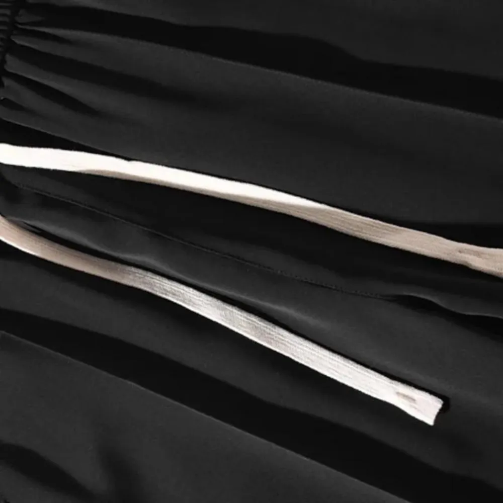 "Casual Solid Color Drawstring" Sweatpants