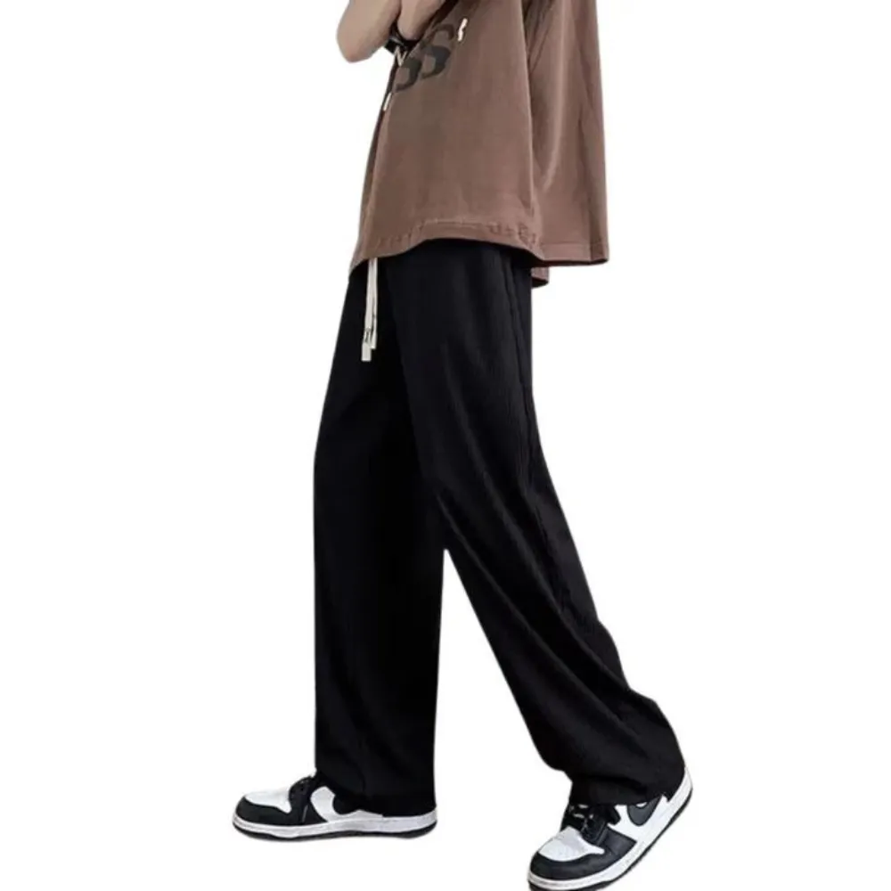 "Classic Solid Color Straight" Sweatpants